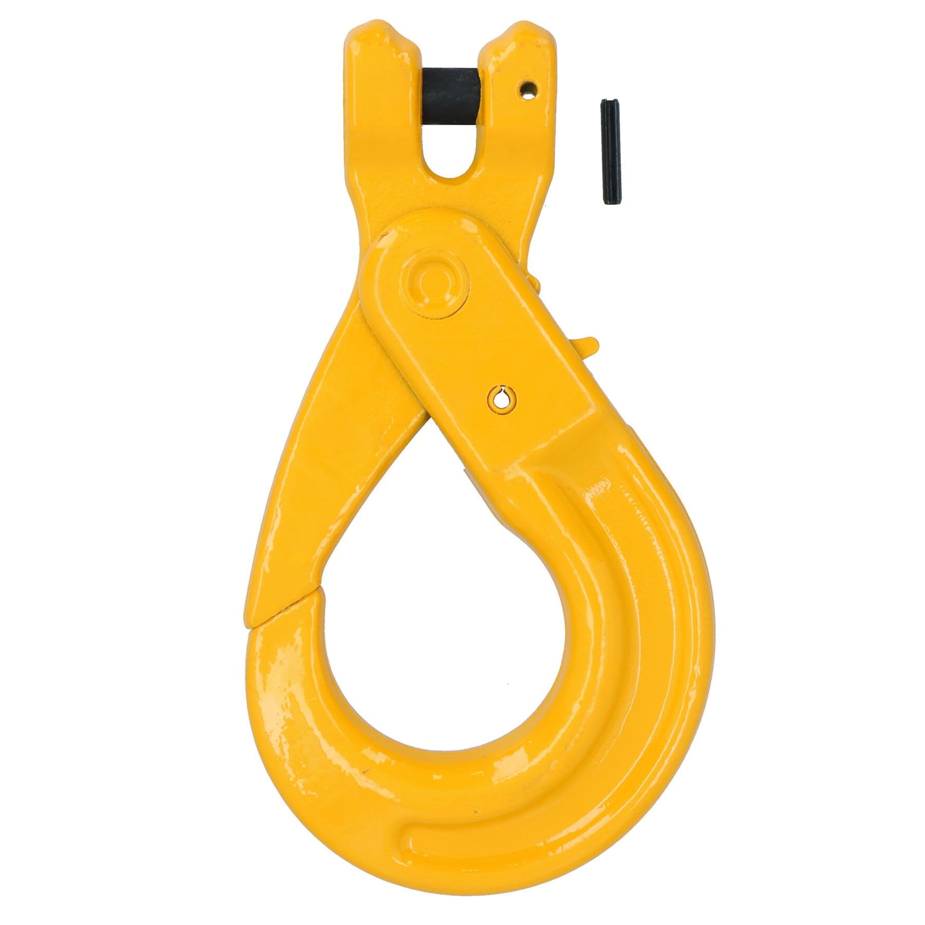 Clevis Sling - Cierre de seguridad con gancho de bloqueo automático W.L.L 2 toneladas para cadena de 7-8 mm, 4 piezas