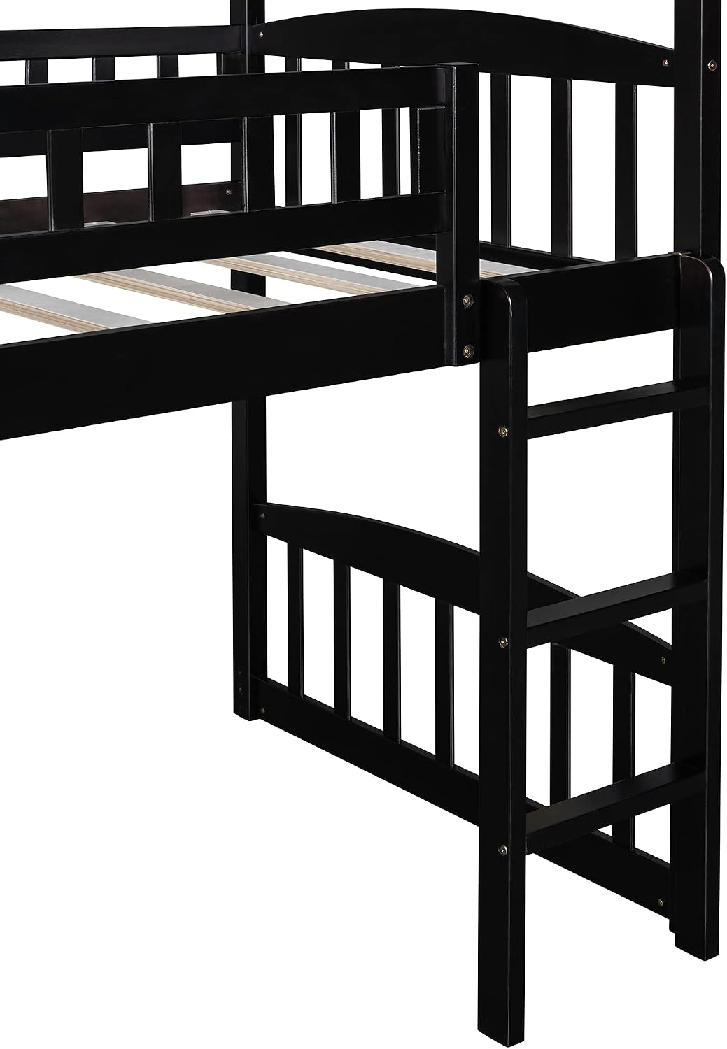 Close-up of the ladder on the KLMM Twin Size Loft Bed