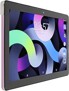 10.1 Inch Tablet, 5G WiFi 4GB 64GB 1920x1200 8MP 13MP Tablet, Dual Camera Octa Core CPU Tablet Call for Business, Office, Workers, Students (Purple)
