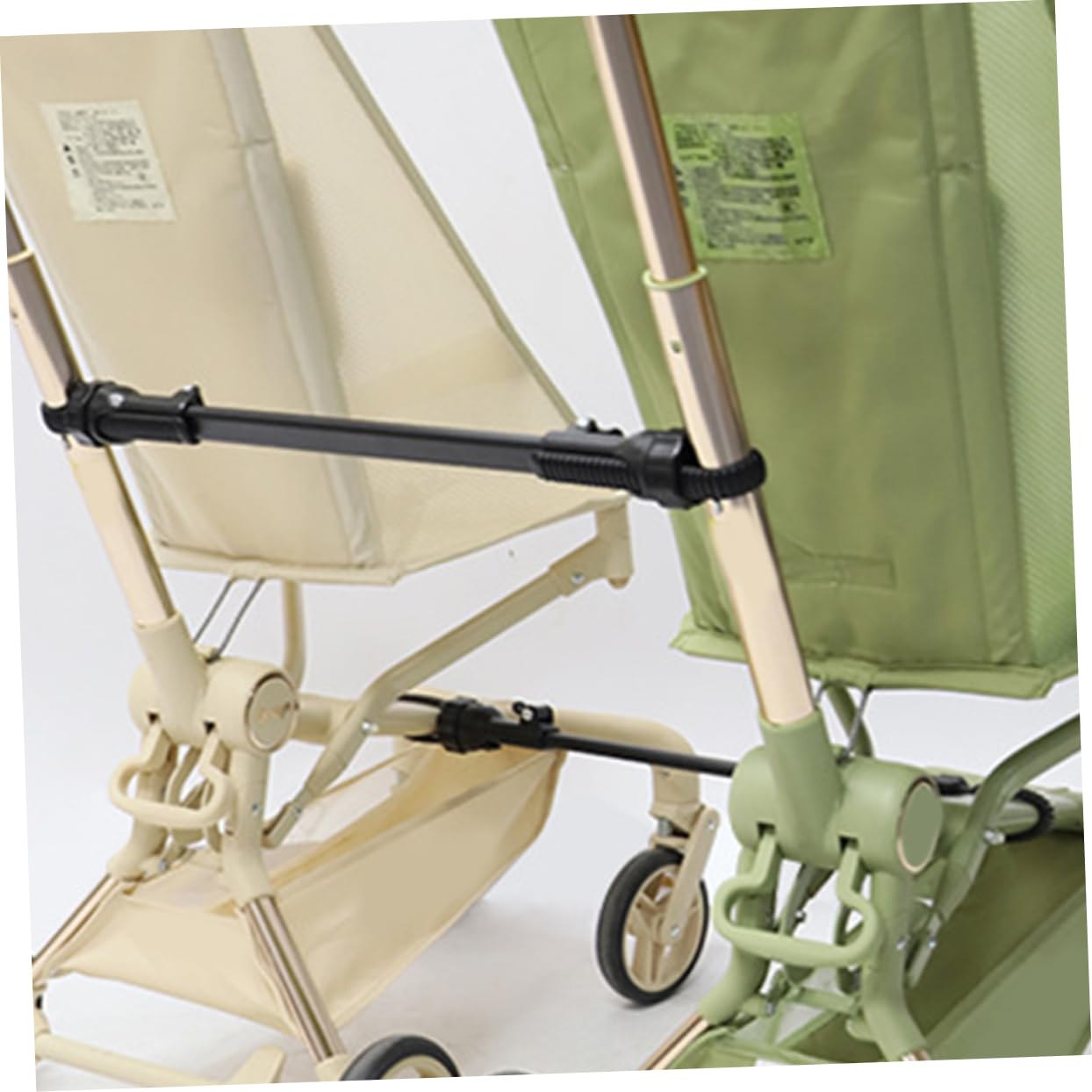 iplusmile Universeller Kinderwagen Verbindungsstück Adapter 2 Stück für Doppel und Einzelkinderwagen Faltbar Verstellbar für Ausflüge mit Zwillingen