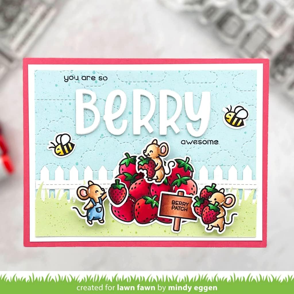 Lawn Fawn LF2764 Berry Special Clear Stamp Set