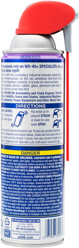 WD-40 Specialist Degreaser, Industrial-Strength, 15 OZ (Pack of 3)