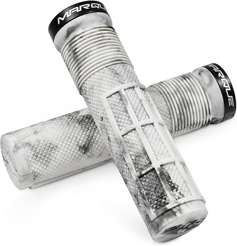 Miniatura 8 de MARQUE Race Mountain Bike Handlebar Grips  Collar de anillo de bloqueo único MTB y BMX para manillar de bicicleta con agarre antideslizante, patrón