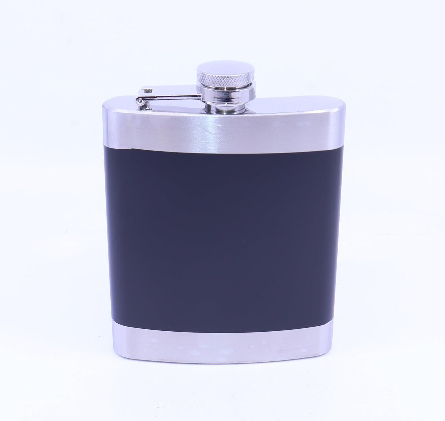Siyah - Krom Cep Matarası-Flask 7 OZ