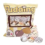 HXPLN Chat Peluche Oreiller Kawaii - Coussin Snack avec...