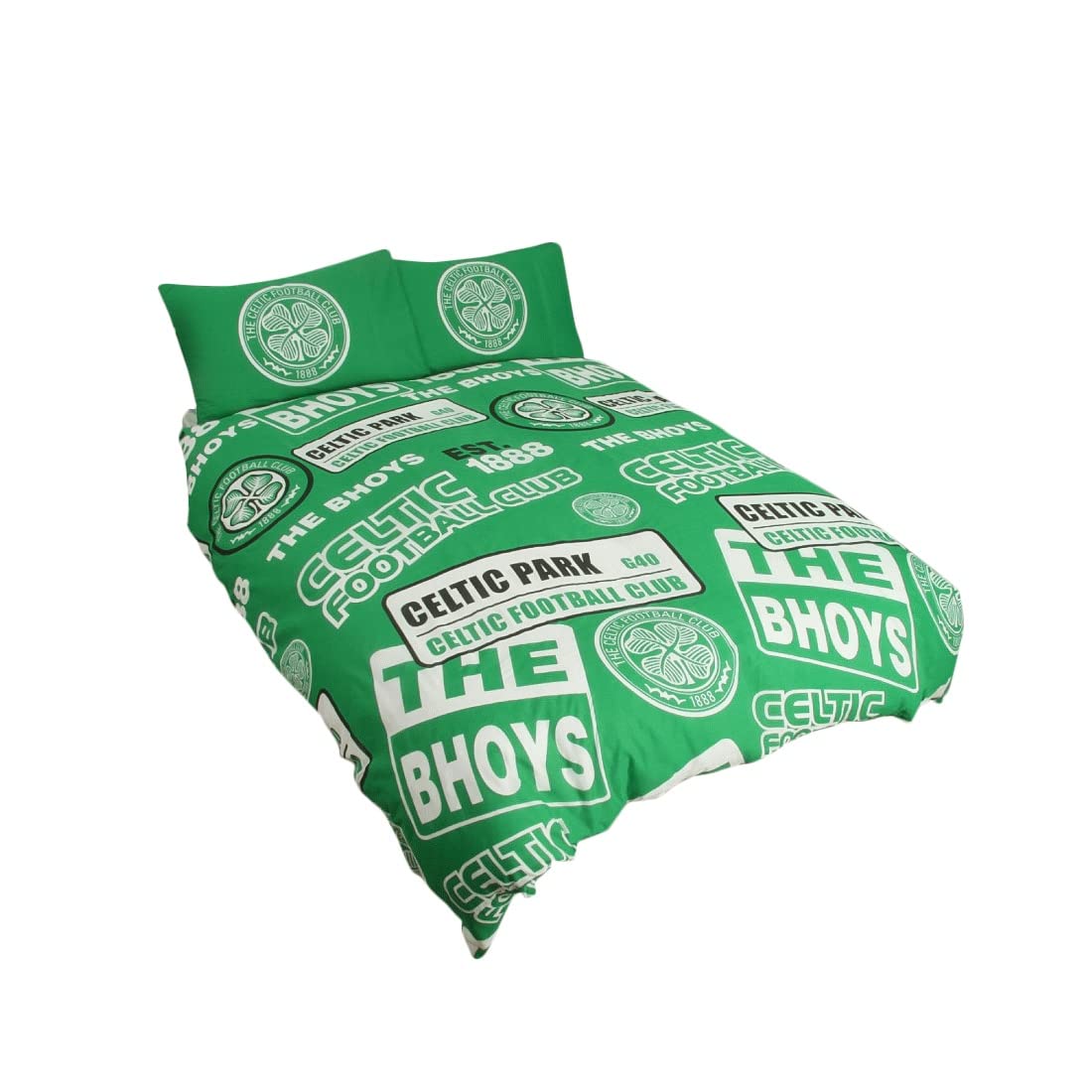 Celtic FC Double Duvet Cover Bedding Set Quilt Football Club Official License