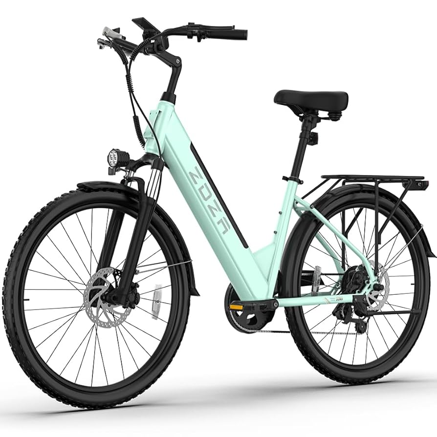 Electric Bike ZA02, 1200W Peak Motor, 26'' City Cruiser