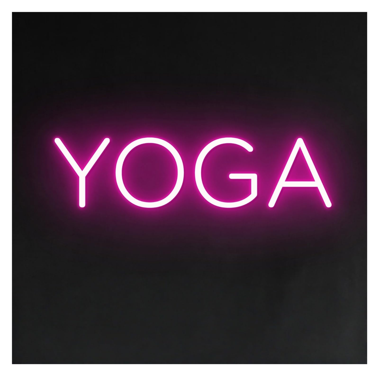 RONGCH Hanging Art Neon Signs Yoga Neon Sign Wall Light for Studio Meditation Room Decor Home Gym Fitness 45cm