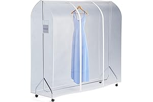 HANGERWORLD Rolling Rack Cover: Shield Your Closet in Style
