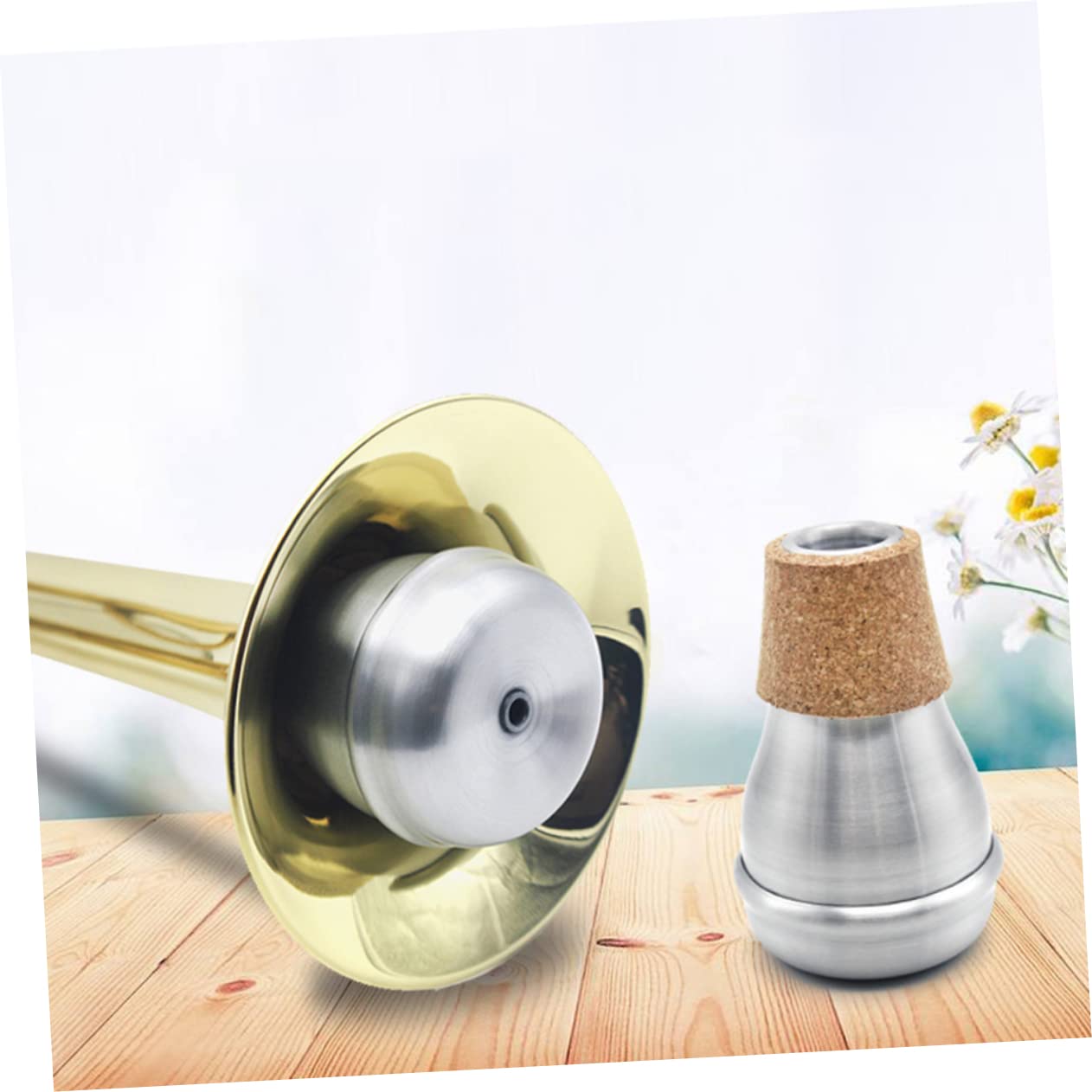 Sordina per Tromba Portatile Mini in Alluminio, Accessorio 1 Pz | Dispositivo Muto, Qualità del Suono, Jazz e Musica, Accessorio Compatto per Tromba, Uso Musicale