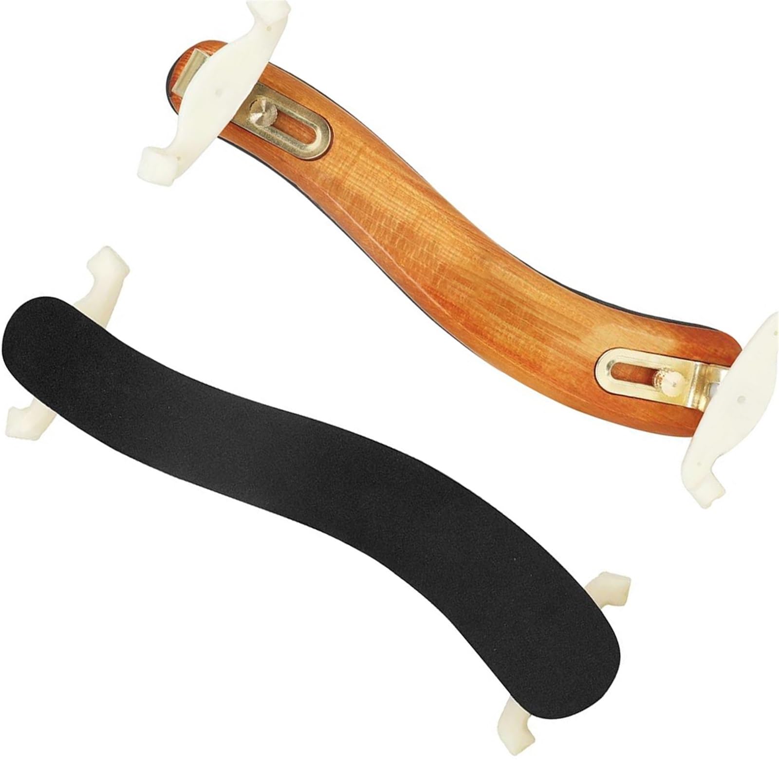 Reposapiés para violín Reposapiés para violín 4/4 ajustable de madera maciza con garras de silicona y accesorios profesionales