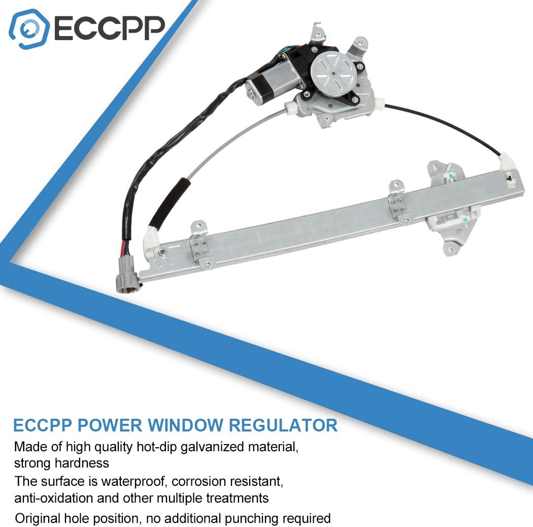Front Left Driver Side Power Window Regulator with Motor Assembly Replacement fit for 2000-2004 For Infiniti I30 2000-2003 Maxima Replace 80721-2Y000 807312Y900 80731-2Y901 807312Y90A 741-723