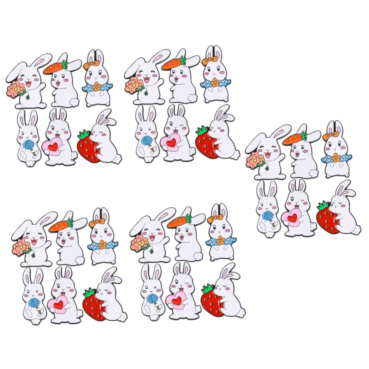 VALICLUD Kaninchen Brosche Süße Emaille Kostüm Tiere Stifte Abstecknadeln Bescherung Weihnachten Osterstreudeko Broschennadel Für Kleidung Damen Broschen Schmuck Metall