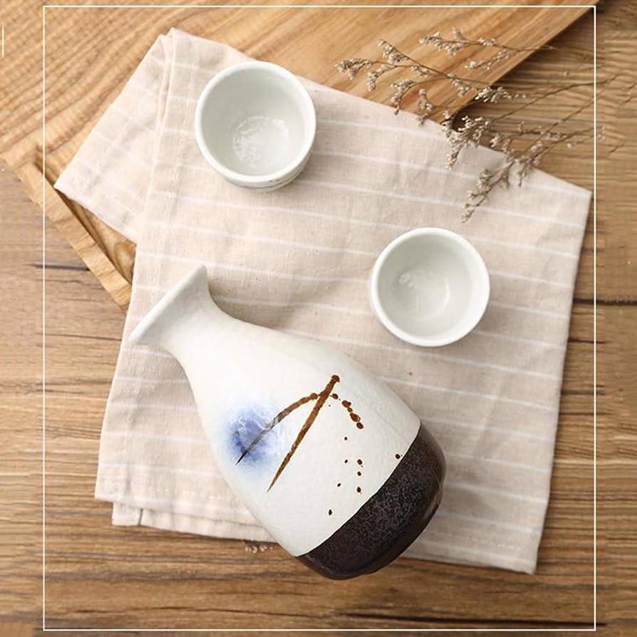 Amazon.com: EHVYBDX Japanese Sake Cup Set 5 Piece Porcelain