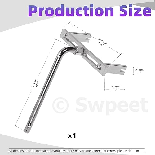 Miniatura 14 de Swpeet Kit de herramientas universales de extracción de bomba de combustible, 2 piezas, tapa de depósito de combustible, llave inglesa de módulo