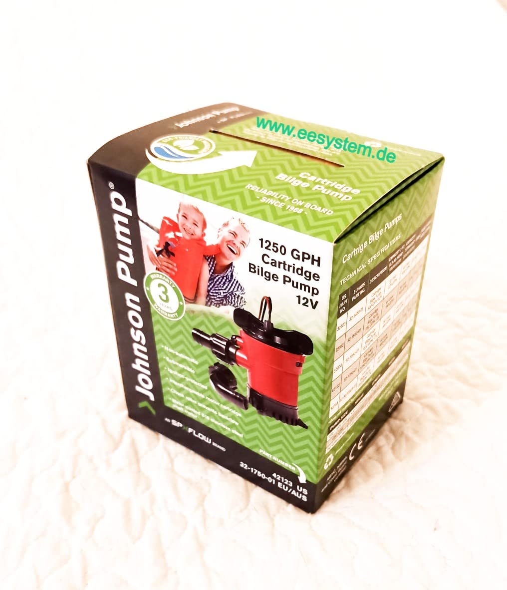 SPX FLOW Lenzpumpe 1250 GPH 12V Johnson 73 l/min Cartridge - Patronen Bilgenpumpe, Bootspumpe, Schiffspumpe, Yachtpumpe