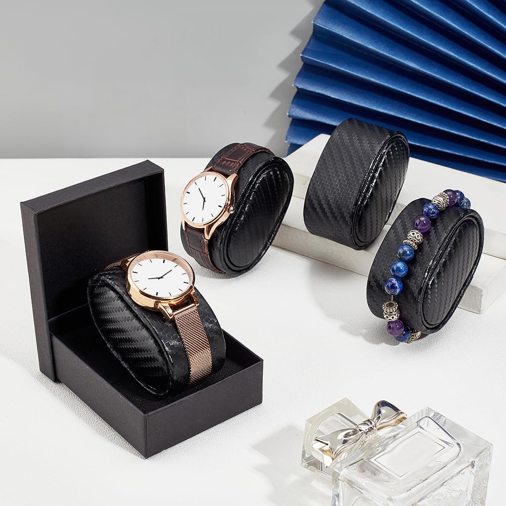 PH PandaHall 12 stks Horloge Kussen Inserts Beige Horloge Display Kussen Pluis Doek Horloge Kussen Pad Horloge Opslag Kussen voor Kleine Bedrijven Verkoop Armband Horloge Bangle Display Opslag, 2,8