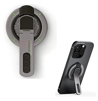 Clefairy 3 in 1 Magnetic Finger Ring Holder with Double-Sided Magnet, Phone Grip Stand, Fidget Toy Design, 360° Rotation, Magnetic Phone Stand