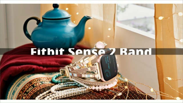 Pulsera de cuero compatible con Fitbit Versa 4/3 y Sense 2 miniatura 7