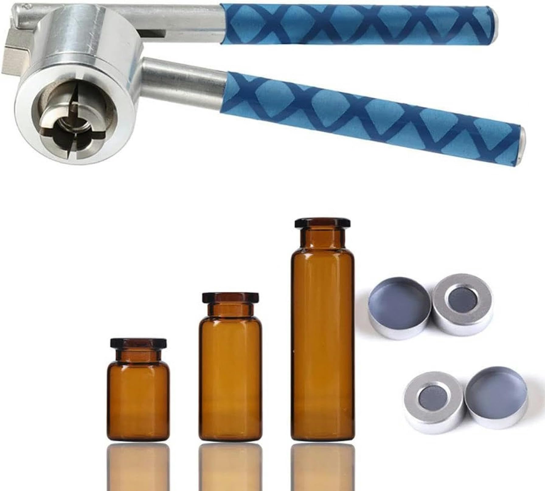 Crimpadora Manual de Viales， Máquina de Sellado de Botellas, prensador de Botellas de Perfume, máquina taponadora Manual(13mm)