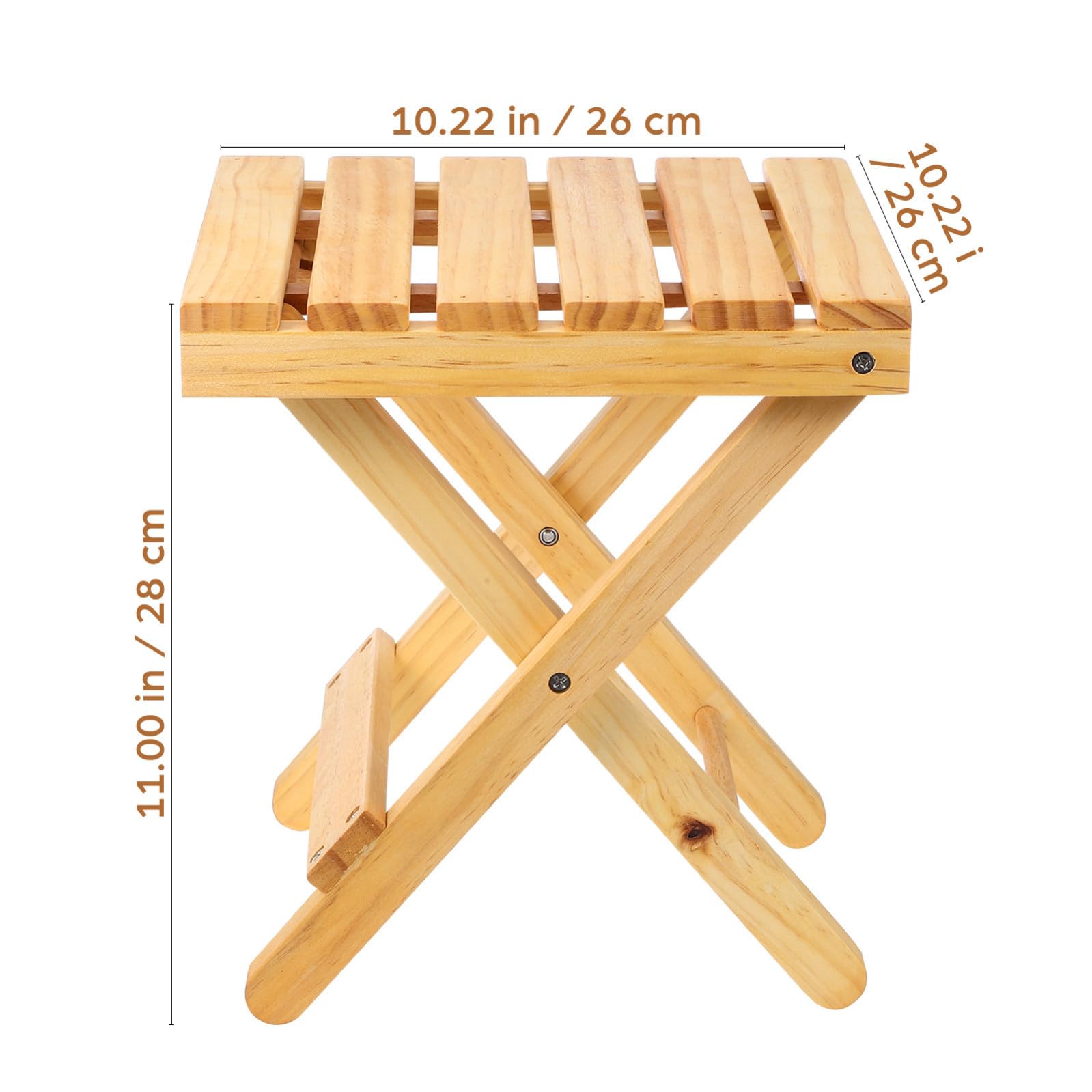 TOYANDONA Tavolo Pieghevole da Esterno in Legno Gambe Stabili, Leggero e Pratico, Tavolino a Forma Regolare per Picnic e Riunioni All'aperto