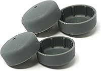 Vista 3 de Deluxe TuffCovers Walker Glide Caps - 2 pares (negro)