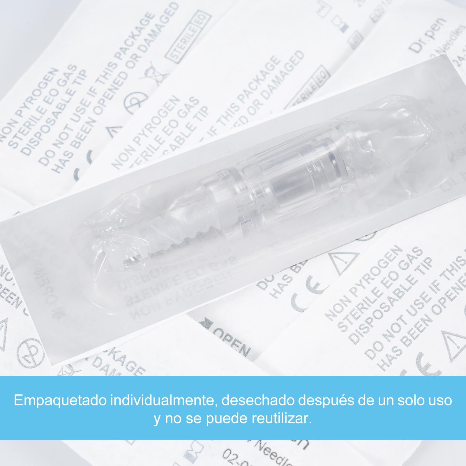 25 PCS Cartuchos Dermapen 36 Pins, Diseñados para el Lápiz de dr pen Ultima A10, Utilizado para Antienvejecimiento, Estiramiento de la Piel y Aclaración de Imperfecciones de la Piel