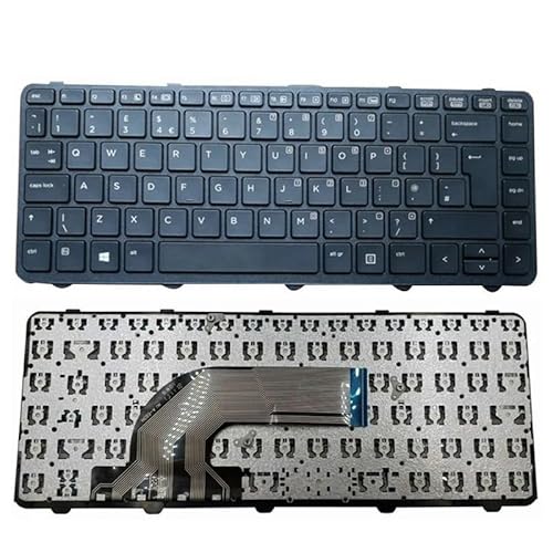 GZEELE スペイン語キーボード Teclado SP HP ProBook 440 G1/440 G2/640 G1/645 G1/445 G2/430 G2 721520-001 721520-161 用(UK)