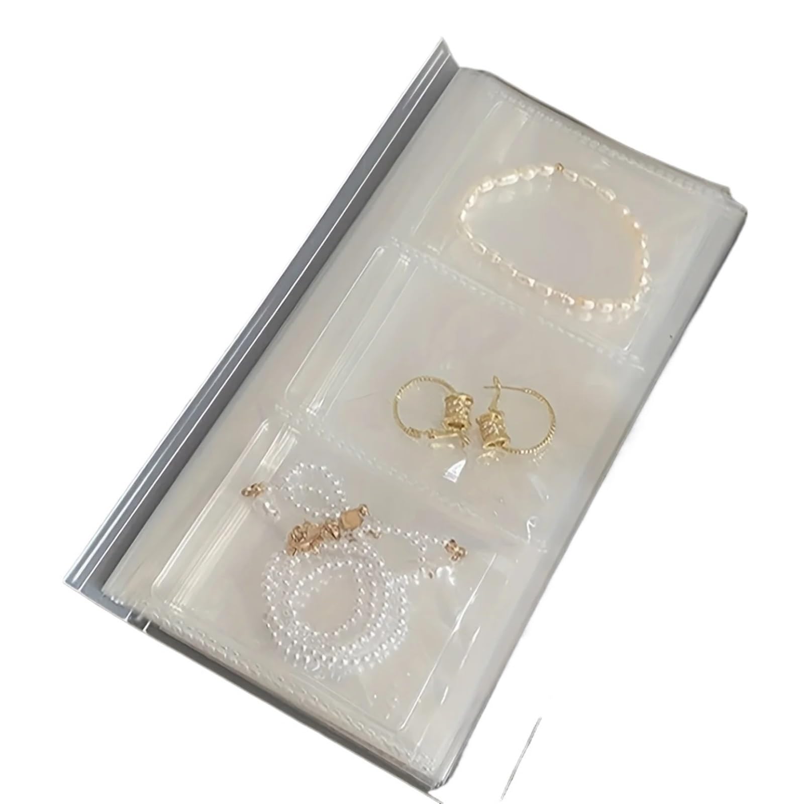 84-Cell Transparent Jewelry Storage Book Portable Travel Easy View Access Album Photo Bag for Jewellery Organization For Rings Necklace