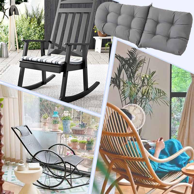 (solo cuscino per seduta) Cuscini impermeabili per dondolo da esterno, 110 x 50 cm, cuscini di ricambio per panca da giardino, per patio, terrazza e cortile, comfort