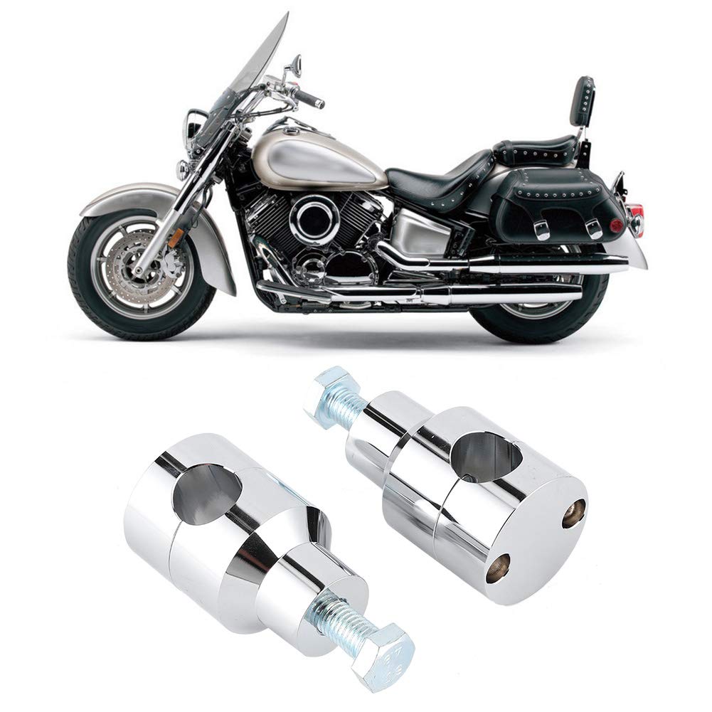 Buachois Support de guidon de moto, pince de 2,5 cm avec boulon, accessoires de moto universels pour Bobber Chopper