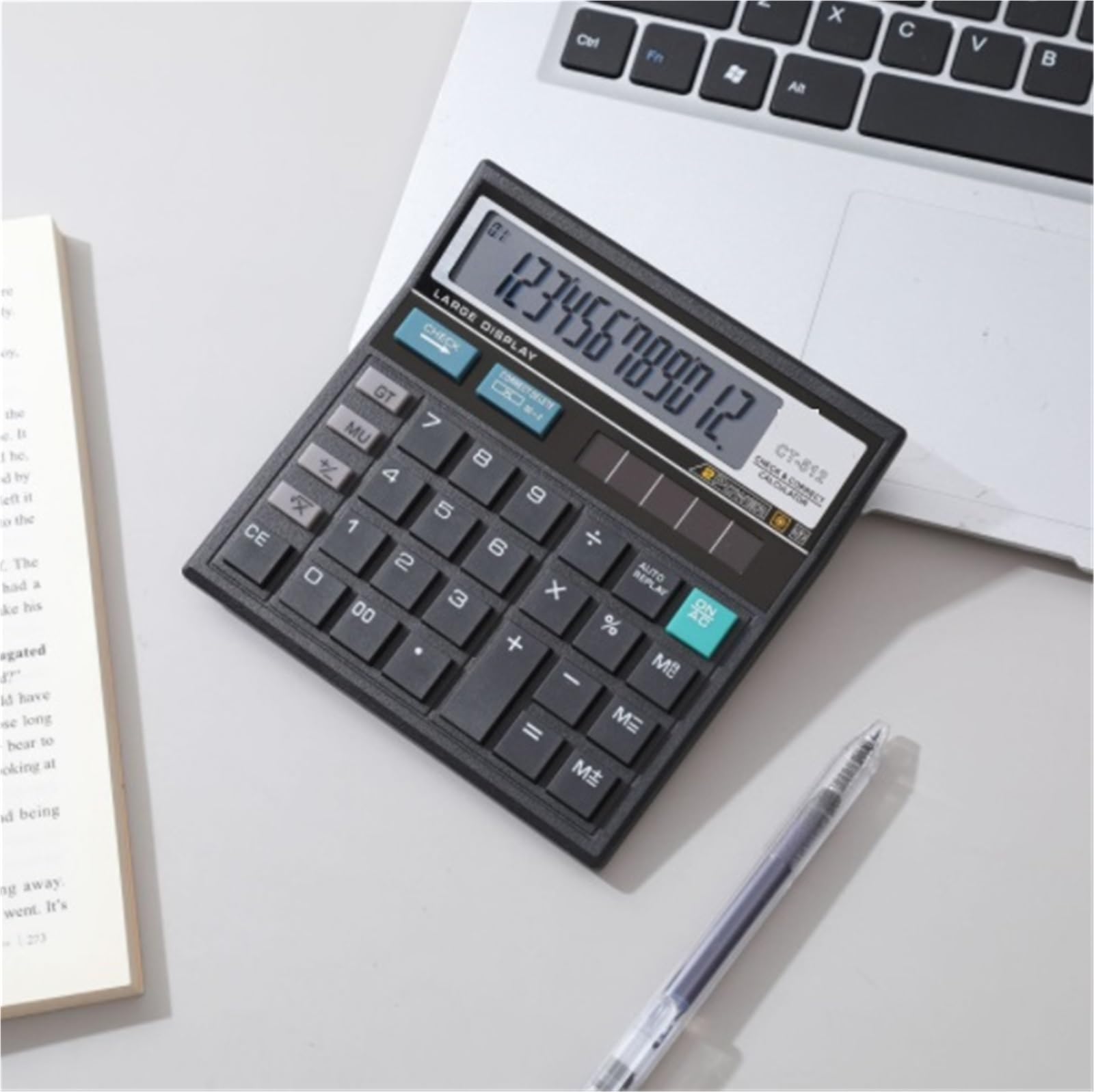 Calculadora, Calculadora Financiera Multifuncional con Pantalla De 12 Dígitos Adecuada For El Trabajo Financiero De Oficina Botón Sensible