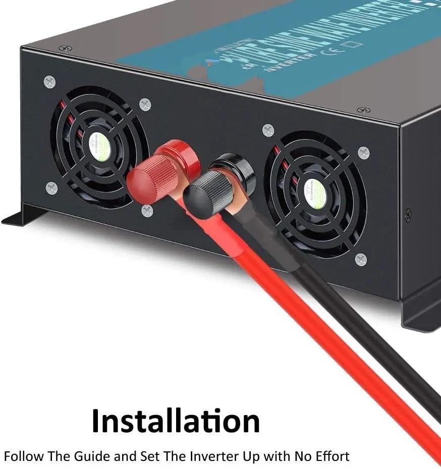Onduleur solaire hors réseau convertisseur 24V 240V AC 1000W pour batterie - 3