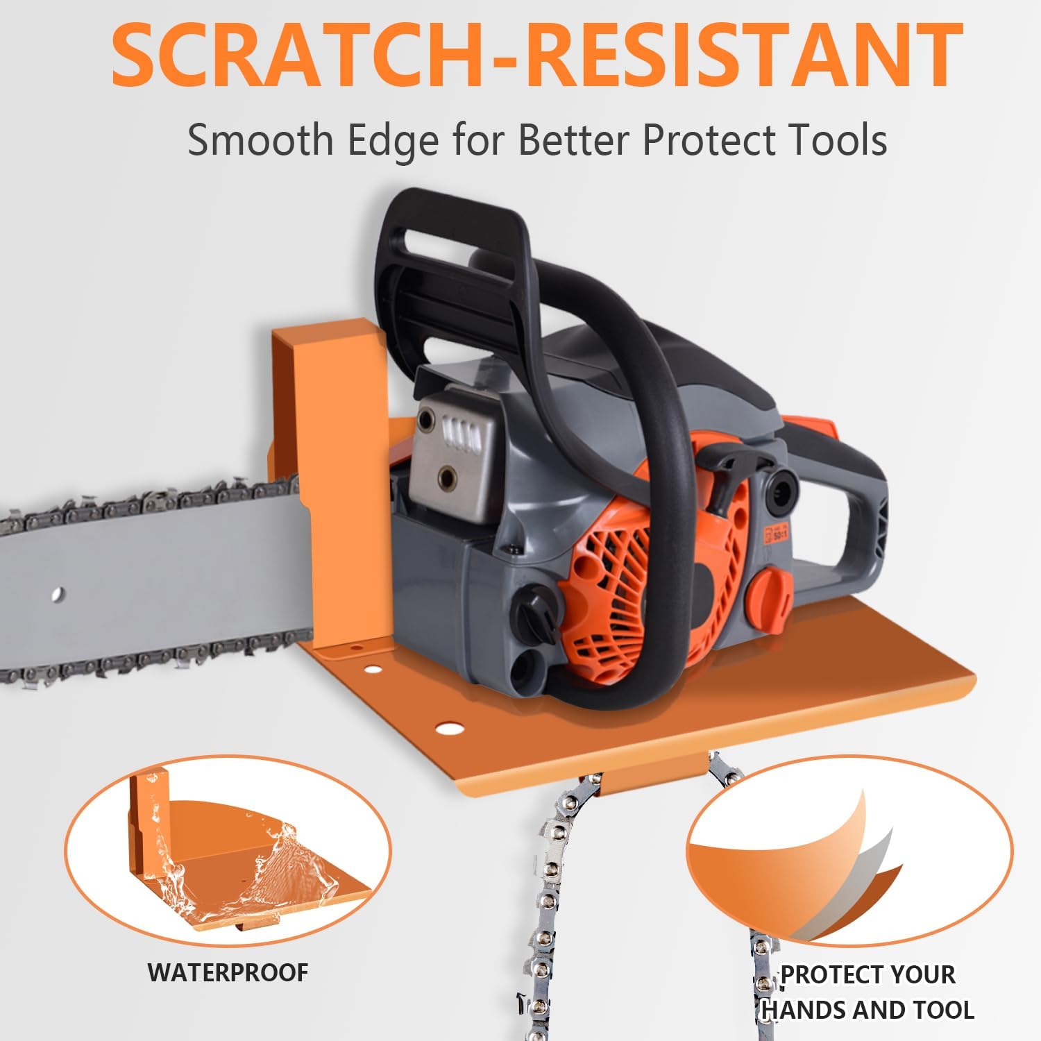 Chainsaw Holder, Chainsaw Wall Mount for Stihl MS250, MS251, MS170, MS171, MS172 Heavy Duty Chainsaw Rack Garage Storage Holder Chainsaw Hanger