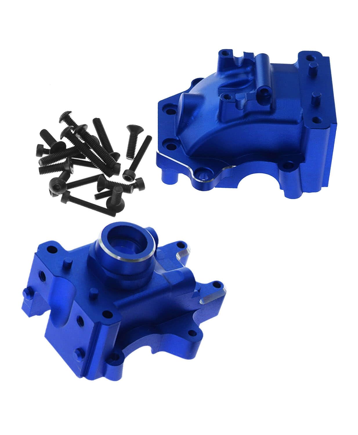 RCMYou Aluminum Gear Box Upgrades Part for 1/8 Sledge 4WD,Front Rear Universal Gear Box Housing, RC Alloy Gearbox Hops up for Sledge Monster Truck RC