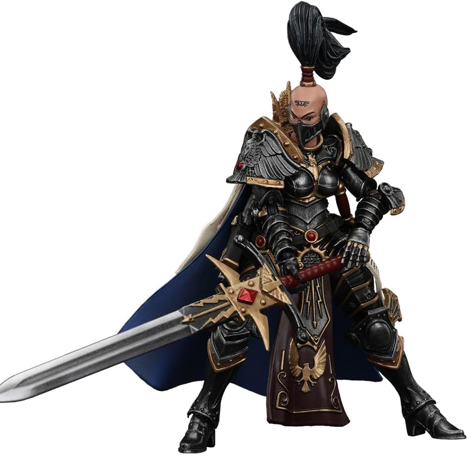 JOYTOY Action Figure 1/18 Warhammer The Horus Heresy Sisters of Silence Knight-Commander Jenetia Krole Collection Model Birthday Gifts 4.8 Inches