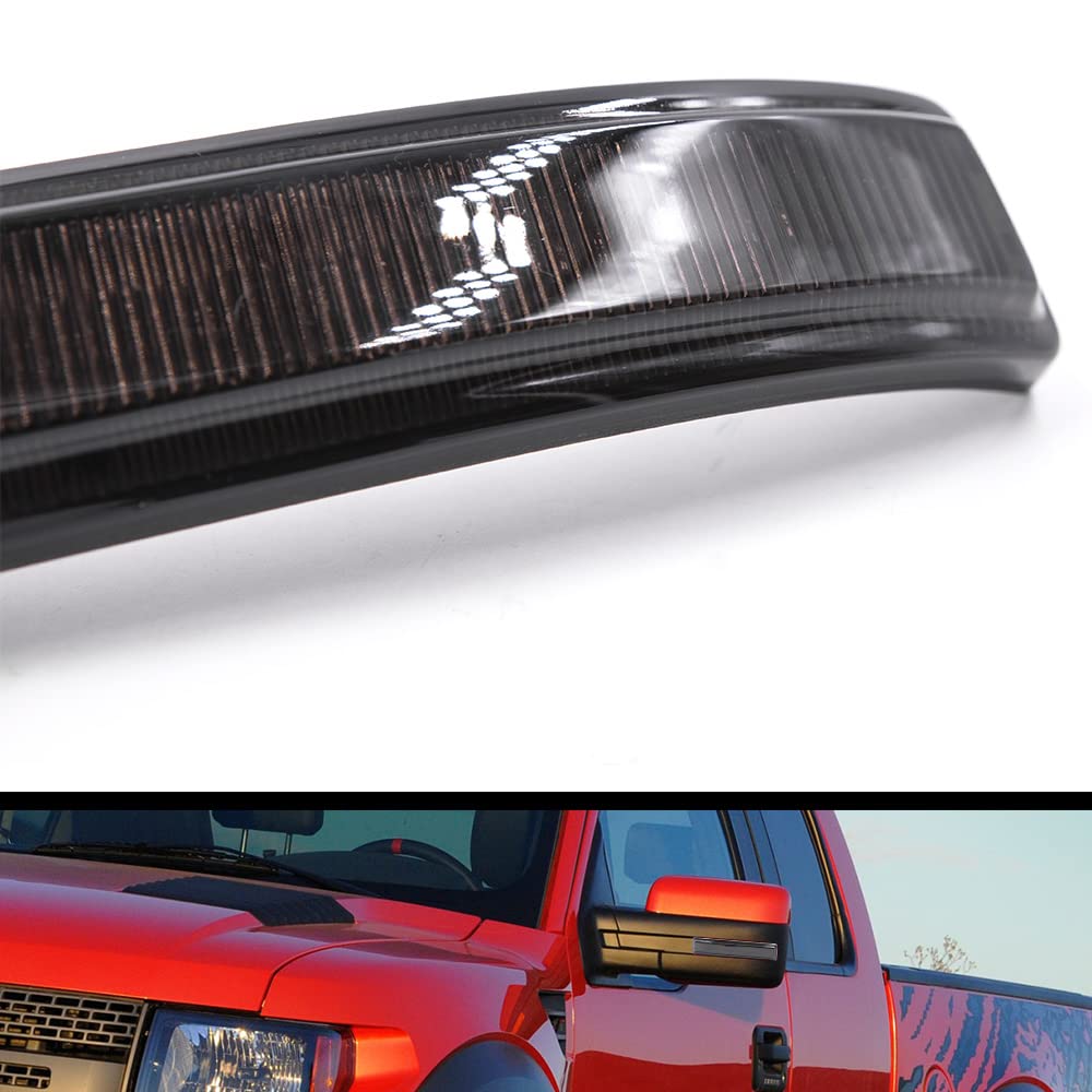 Aexploer LED Side Mirror Turn Signal Lights - Smoked Lens For Ford F150 2009-2014 & Mark LT 2010-2014