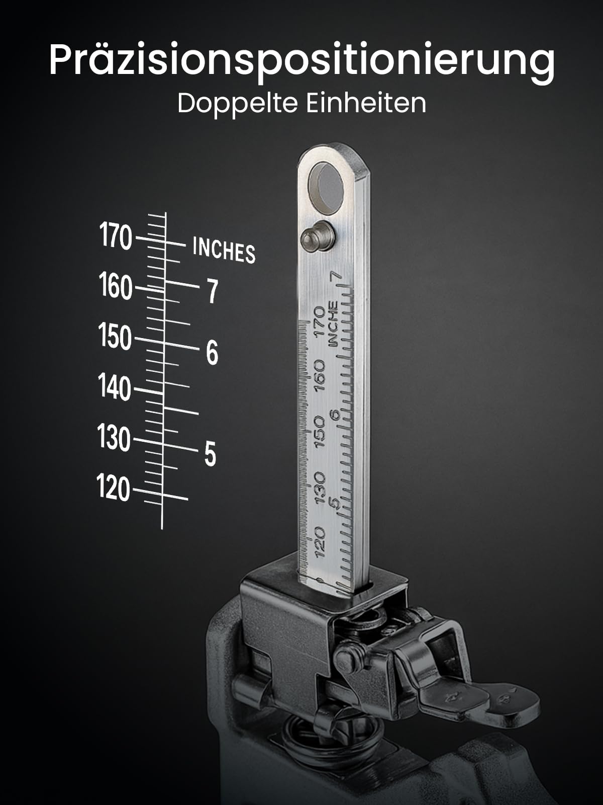 2er Set Multifunktionale Armheber mit Skala, Langsam- und Schnellhebefunktion, Tragkraft bis 220kg, Höhenverstellung für Möbel, Türen, Schränke, Gipskartonplatten