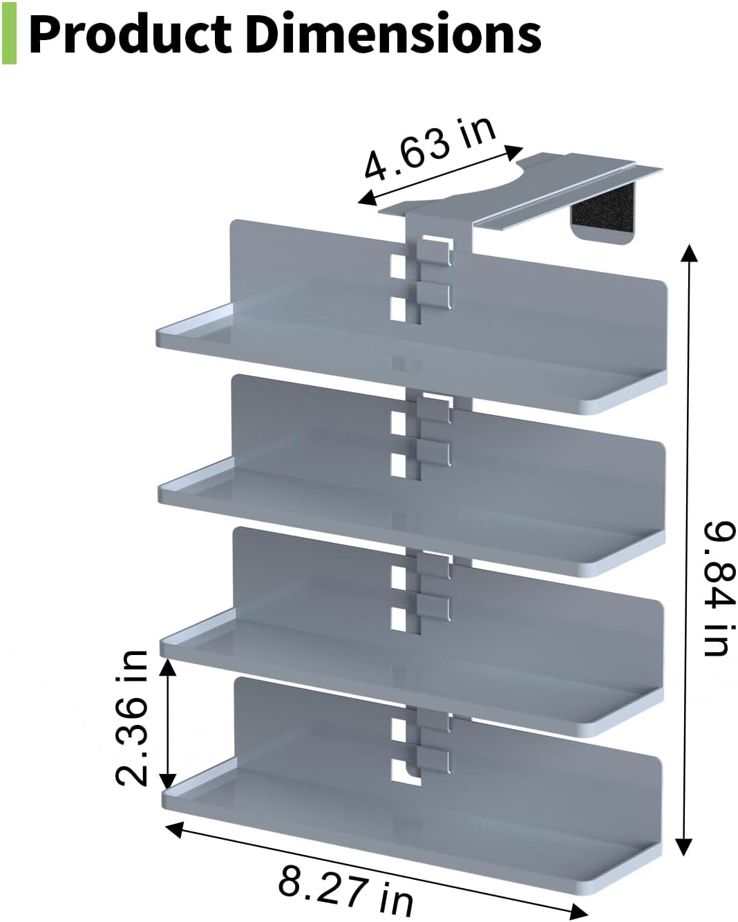 Flavor Storage Holder Compatible With Ninja Thirsti Max, Side-mounted 4-tier flavore water drops organiser, space-saving design, easy to access,Holds 20 Flavore Water Drops - Image 3