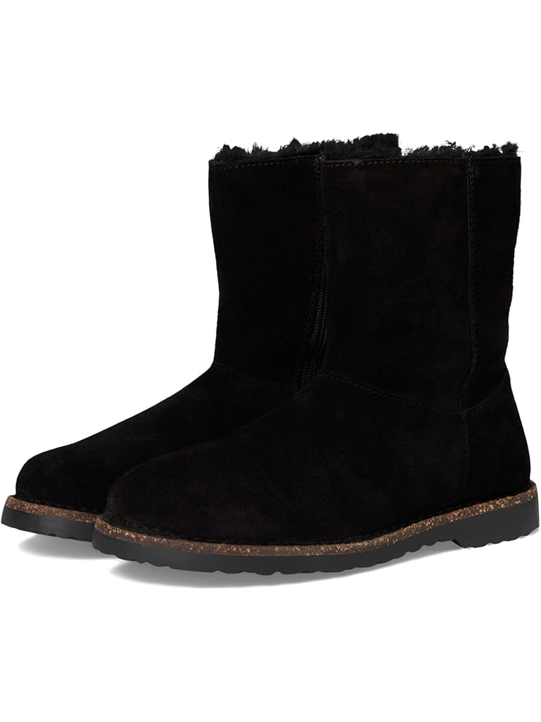 Black Birkenstock Uppsala Shearling Zippered