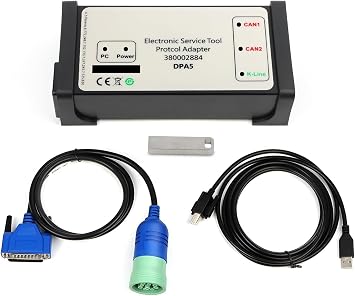 380002884 V8.6 EST DPA5 Diagnostic Tool Kit Dearborn Protocol Adapter 5 for New Holland Electronic Service Tools EST forCNH Tractor Loaders