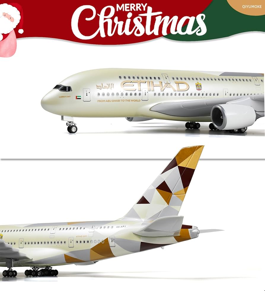 Amazon.co.jp: QIYUMOKE A380 1/160 大型飛行機モデル (全長18インチ