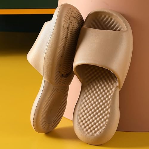 Chinelos de sola grossa super macios antiderrapantes e resistentes ao desgaste, chinelos femininos d