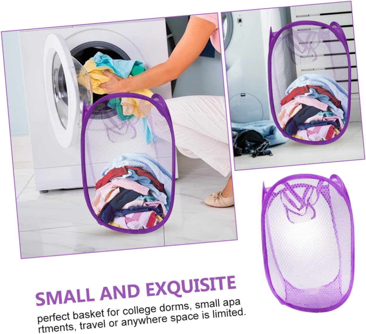 2Pcs Foldable Laundry Mesh Screen Laundry Storage Pouches for Home Use Ideal for Organizing and Protecting Clothes During Washing