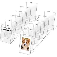 12 Pack Wallet Size Picture Frames,2.5x3.7 Acrylic Picture Frame,Mini Photo Frames for 3 in/3.5 In Mini Instant Films Photo Cards