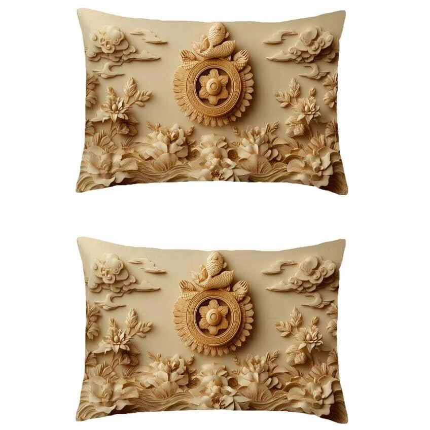 Housse coussin salon de jardin extérieur contre l'humidité taie oreiller lin imperméable