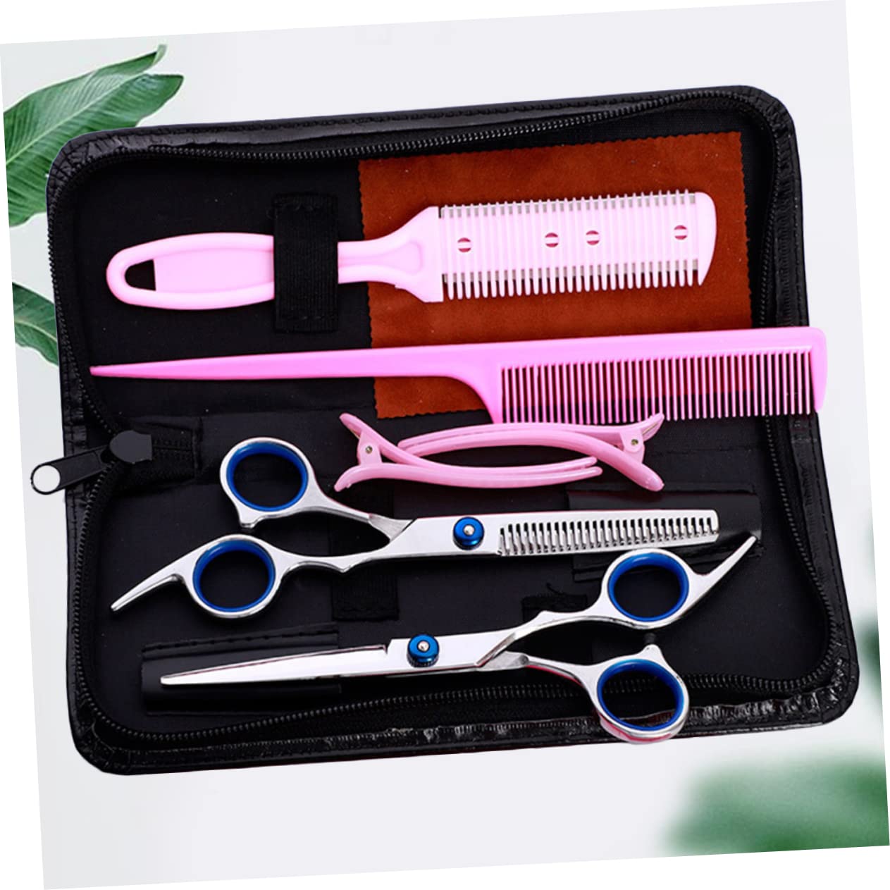 Healeved Hair Scissors Kit Professional Hairdressing Set Complete Hair Cutting Tools for Barber Shop
