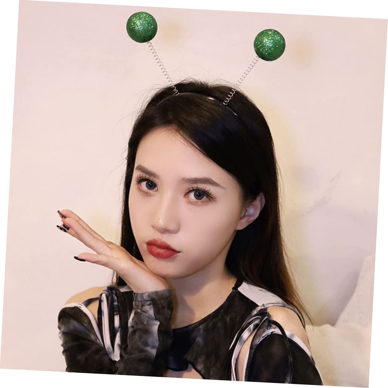 2 Stück Alien Stirnband Mit Großen Grünen Ohren – Halloween Party Zubehör, Kostüm Accessoire