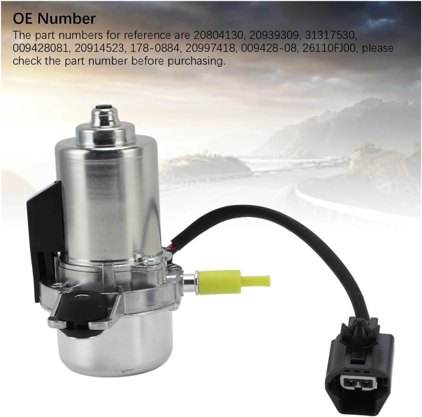 Electric Brake Vacuum Pump 20804130 20939309 Brake Booster Auxiliary Pump Assembly Replacement Compatible For CTS STS