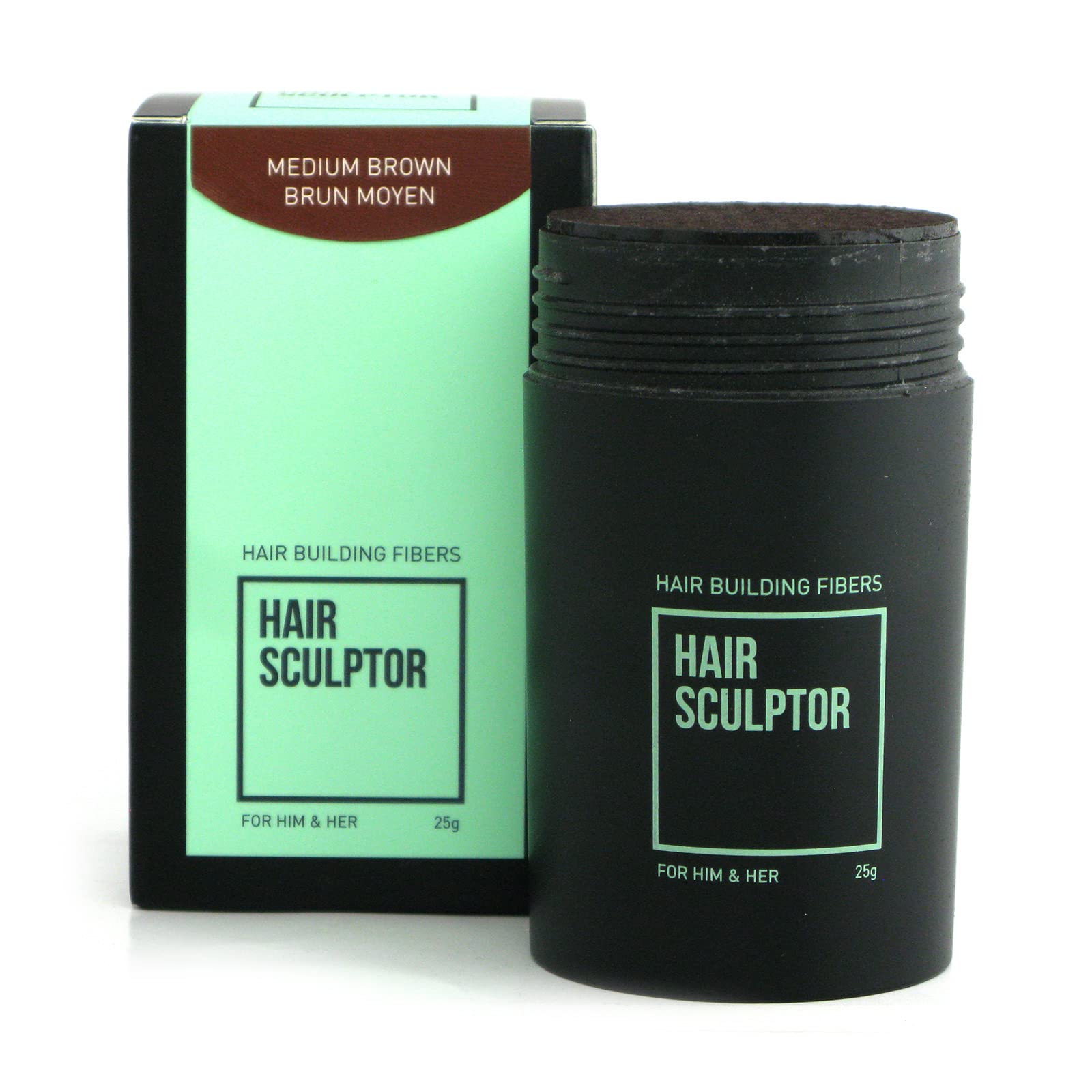 Sibel Hair Sculptor Hair Building Fibers Medium Brown 25gr-fibres épaississantes